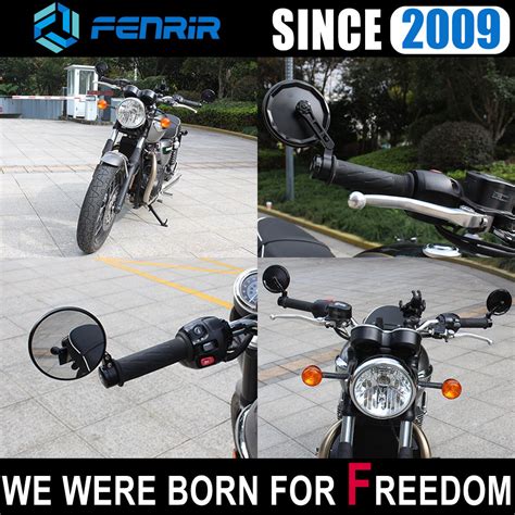 cnc side mirrors|FENRIR Emark CNC Aluminum Alloy Black Motorcycle Mirrors side Mirror .